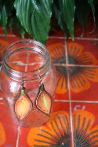 Saskatchewan - Western Red Lily Earrings